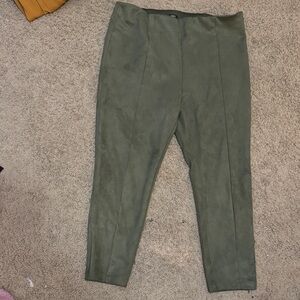 LOFT Dark Olive Trousers